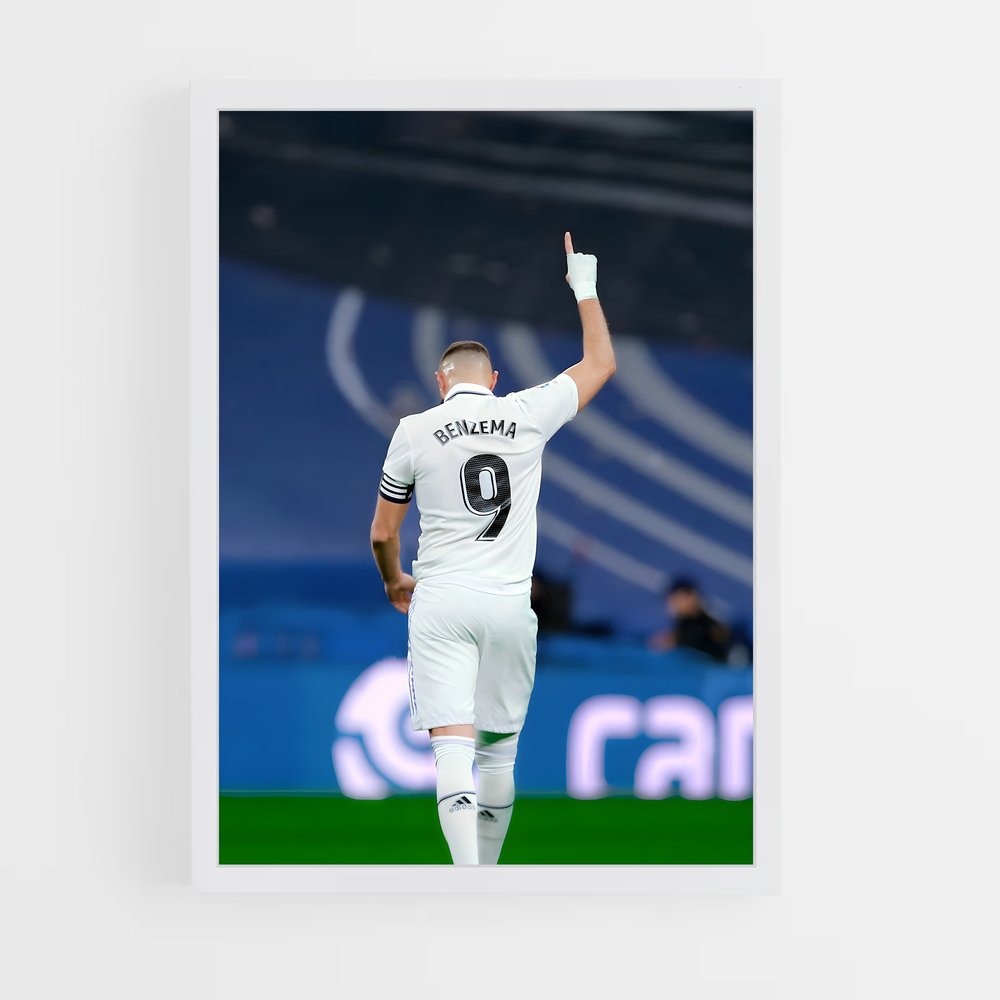 Poster Benzema en Action (vue 3)